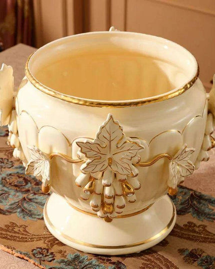 Sophisticated European-Style Ceramic Column Vase