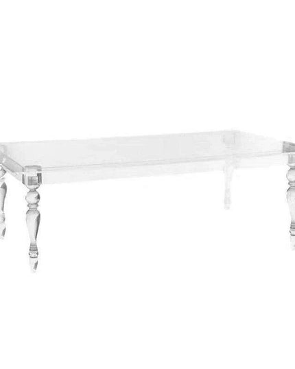 Sophisticated Transparent Acrylic Banquet Table - Perfect for Weddings and Large Events