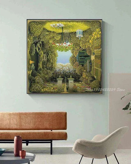 Enchanting Jacek Yerka Surrealistic Canvas Art Prints - Revitalize Your Space