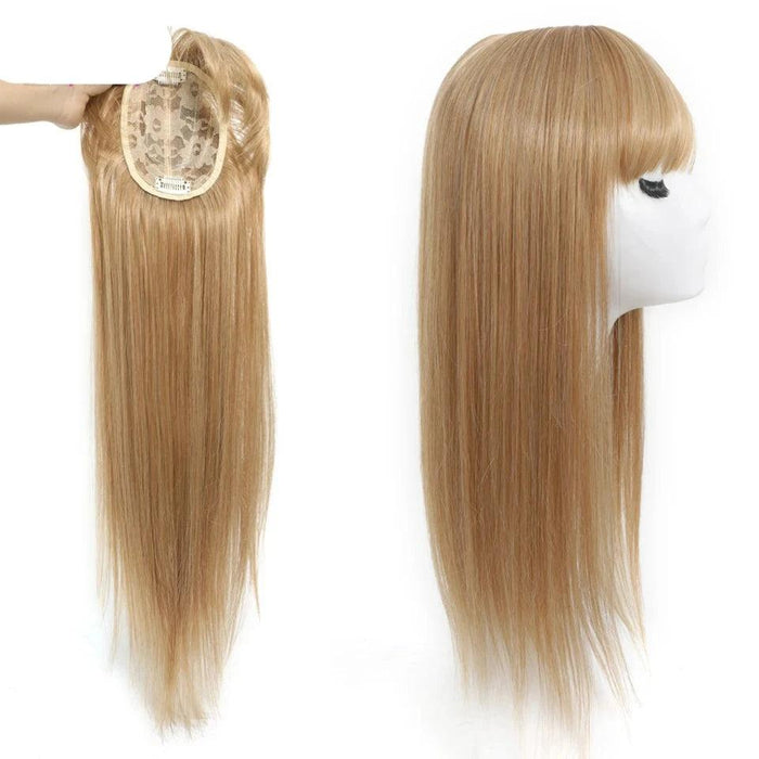 Bangs & Volume: Clip-In Hair Topper for Instant Transformation