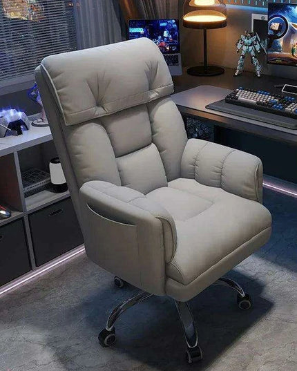 Sleek Nordic Leather Ergonomic Recliner - The Perfect Blend of Comfort for Gaming and Leisure