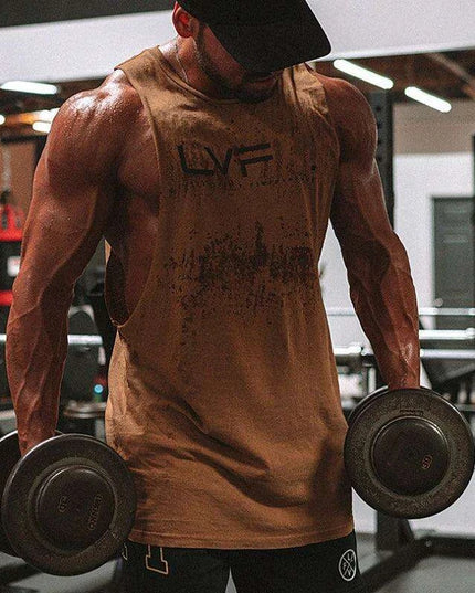 Men's Active Summer Sleeveless Training Tank - Quick-Dry Gym Vest for Bodybuilding and Fitness