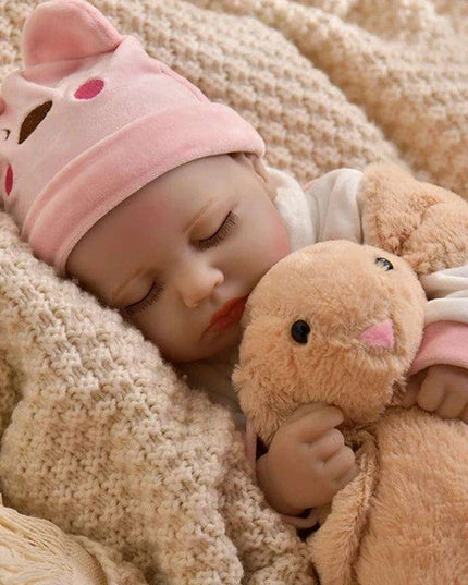 16-Inch Lifelike Reborn Baby Girl Doll - Realistic Full Vinyl Body with Outfit, Ideal for Gifts and Collectors