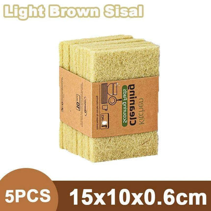 Sustainable Sisal Microfiber Kitchen Cleaning Sponges - Available in Sets of 5, 10, or 20