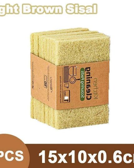 Sustainable Sisal Microfiber Kitchen Cleaning Sponges - Available in Sets of 5, 10, or 20