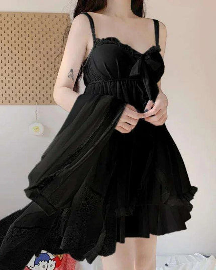 Sophisticated White Women's Lace Bow Sleepwear Collection - Chic Mesh Gown and Robe Set