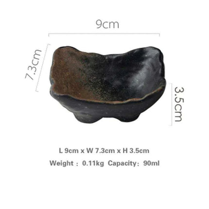 Elegant Artisan Japanese Ceramic Appetizer Plates: Elevate Your Dining Aesthetic with Unique Tableware