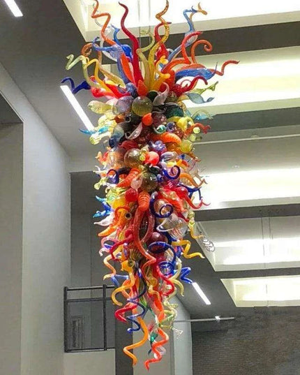 Luxurious Customizable LED Glass Chandelier for Sophisticated Interiors