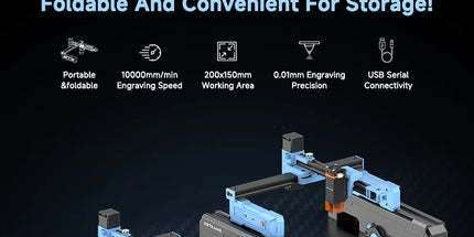 D2 Foldable Laser Engraver 200×150mm Working Area Multi-Platform Compatible for Wood Acrylic Leather Engraving & Cutting d2-foldable-laser-engraver-200-150mm-working-area-multi-platform-compatible-for-wood-acrylic-leather-engraving-cutting