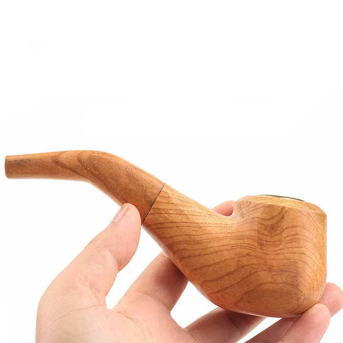 Retro Wooden Tobacco Pipe for Rich Smoking Experience