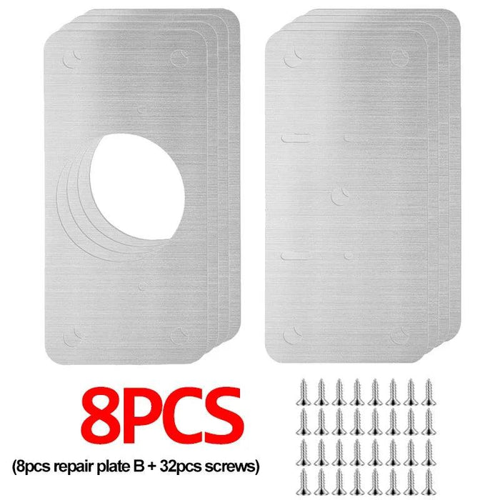 Premium Stainless Steel Silver Hinge Repair Solution for Furniture and Cabinet Revitalization