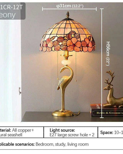 Vintage-Inspired Brass LED Table Lamp: A Timeless Lighting Masterpiece