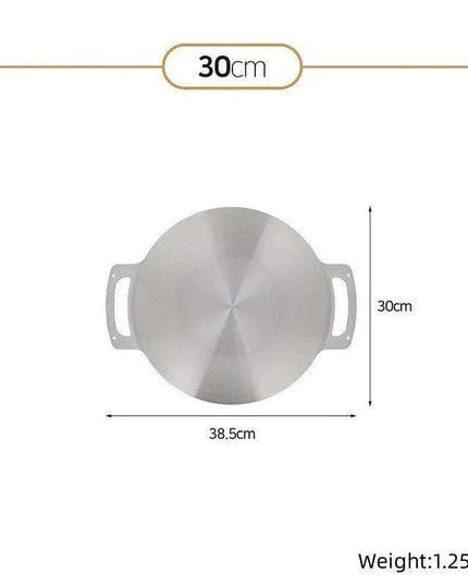 Versatile Portable Stainless Steel Korean BBQ Grill Pan for Outdoor Gatherings
