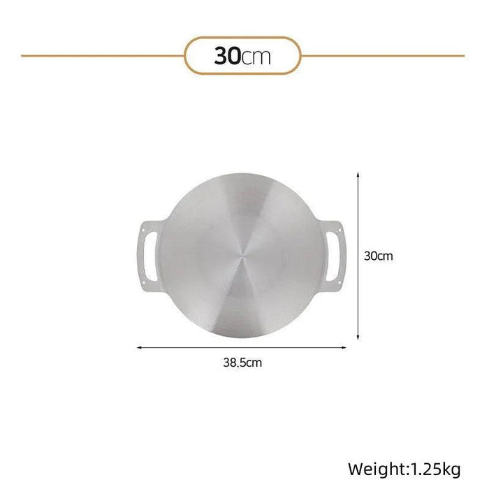 Versatile Portable Stainless Steel Korean BBQ Grill Pan for Outdoor Gatherings