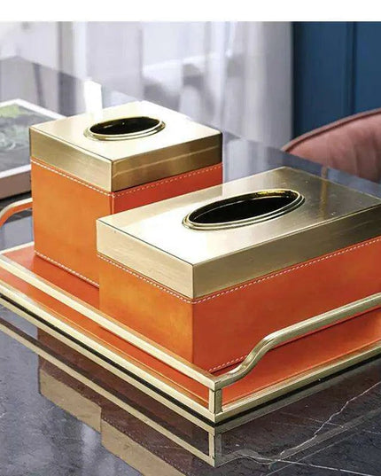 Chic Leather Tissue Holder - A Touch of Luxury for Your Home