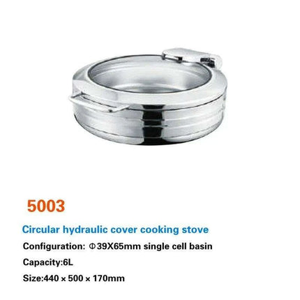 Regal Stainless Steel Chafing Dish Set with Hydraulic Warmer and Hot-Water Container