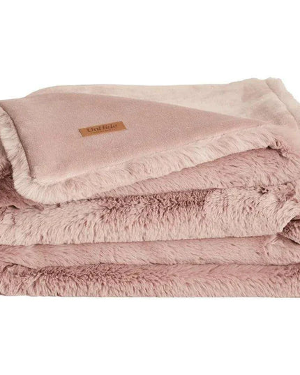 Sakura Blossom Eco-Friendly Plush Queen Size Faux Fur Throw - Marshmallow Comfort Blanket