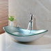 Luxury Oval Glass Bathroom Sink Set with Contemporary European Design