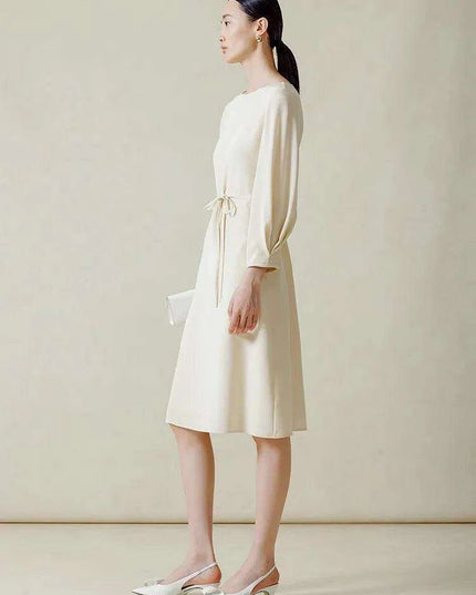 Elegant Silk Crepe Dress for Women - Perfect for Office and Parties - Spring Summer 2024 Collection