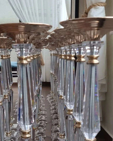 Elegant Acrylic Vase Set of 10 for Sophisticated Event Centerpieces