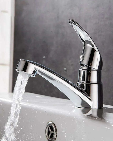 Sleek Chrome Single Handle Bathroom Faucet with Drip-Free Ceramic Cartridge