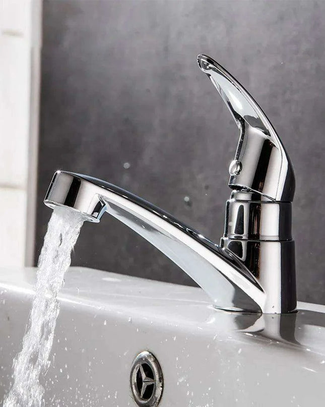 Sleek Chrome Single Handle Bathroom Faucet with Drip-Free Ceramic Cartridge