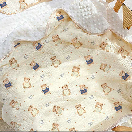 Autumn Comfort Fleece Baby Swaddle and Quilt Blanket