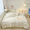 Ivory / Single Size 3pcs / Flat Bed Sheet