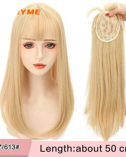 Seamless White Hair Clip-In Bangs for Effortless Style Transformation