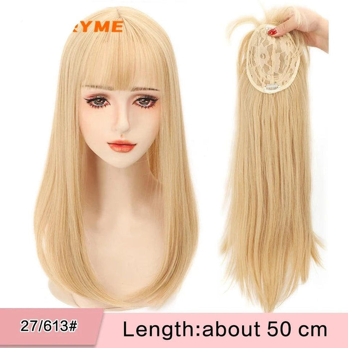 Seamless White Hair Clip-In Bangs for Effortless Style Transformation