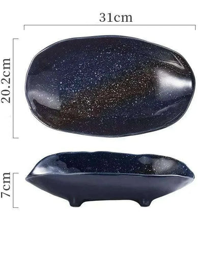 Chic High-Legged Ceramic Serving Bowl for Contemporary Dining Style