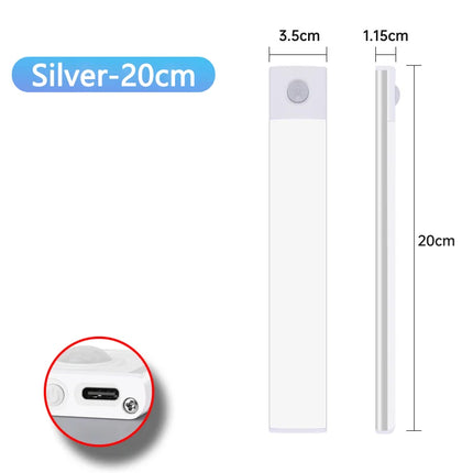 Motion Sensor USB Rechargeable LED Night Light | Under Cabinet & Closet Lamp