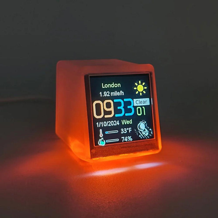 Nixie Tube Alarm Clock with RGB Lights, WIFI Weather Station, and Bitcoin Price Display