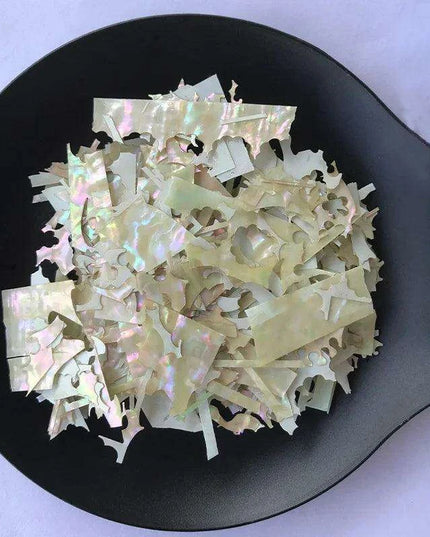 50g Iridescent Abalone Shell Slices for Creative Nail Art and Craft Projects