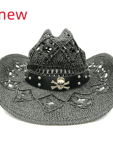 Vintage-Inspired Thick Straw Cowboy Hat