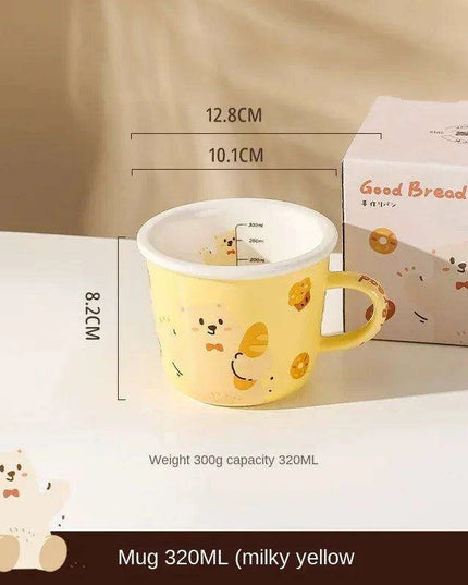 Adorable Bear Dodo Cream Kids Breakfast Bowl Set - Essential Kitchen Delight