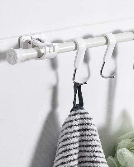 Heavy-Duty Waterproof Curtain Rod Brackets with Easy Peel-and-Stick Installation