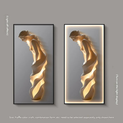 Modern Light Luxury Entrance Door Decoration Painting, Simple Abstract