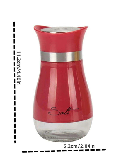 Elegant Stainless Steel Salt and Pepper Shaker Set with Seasoning Dispenser