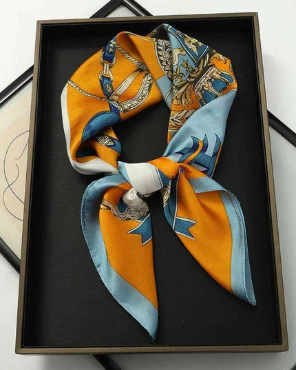 Chic Toddler Elegance: Luxurious 70x70cm Silk Scarf for Ages 6 Months to 4 Years