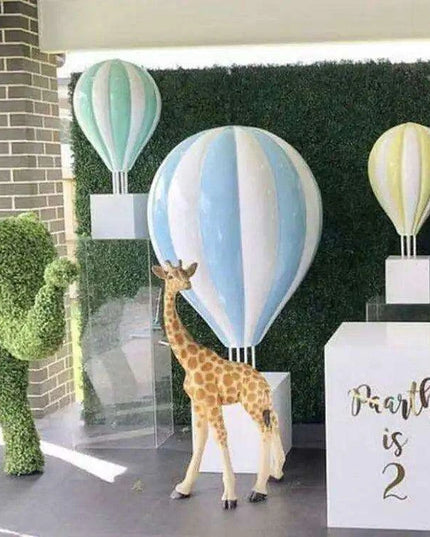 Vibrant 3D Hot Air Balloon Decorative Sculpture