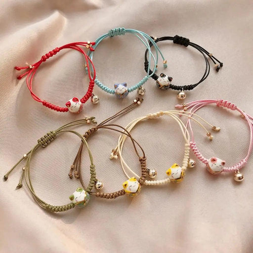 Adjustable Maneki Neko Charm Bracelet - The Perfect Gift for Cat Enthusiasts