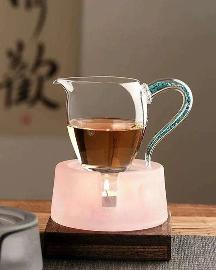 Sleek Japanese Ceramic Tea Warmer and Candle Holder for Luxurious Tea Service