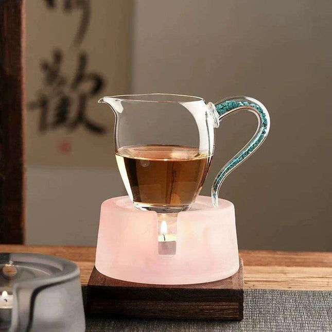 Sleek Japanese Ceramic Tea Warmer and Candle Holder for Luxurious Tea Service