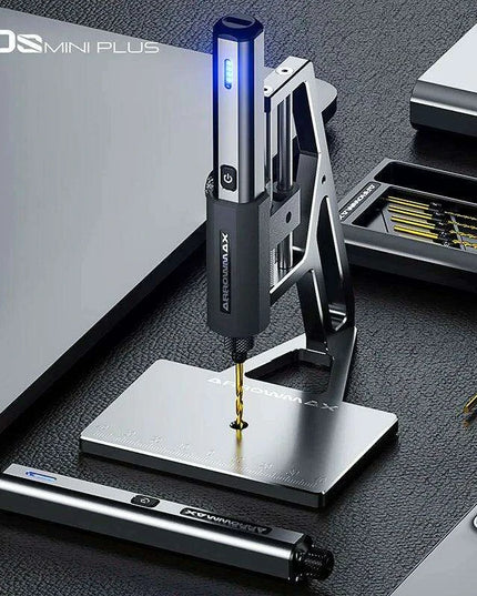 Precision Portable Drill Press Kit with Rechargeable Mini Electric Drill - Perfect for Various Materials