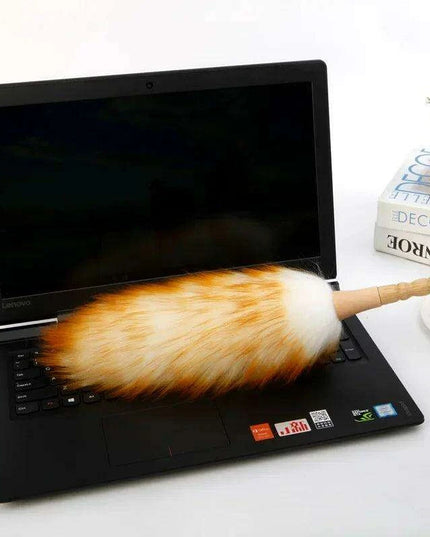 Eco-Friendly Bamboo Wool Duster - 50cm Anti-Static Cleaning Tool for Home and Furniture