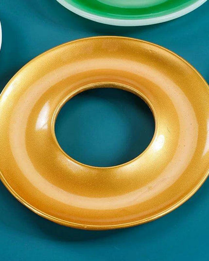 Japanese Elegance Circular Serving Tray - Sophisticated Sushi Display for Luxurious Dining