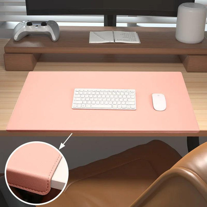 Leather Office Desk Mat with Folding Elbow and Wrist Guards