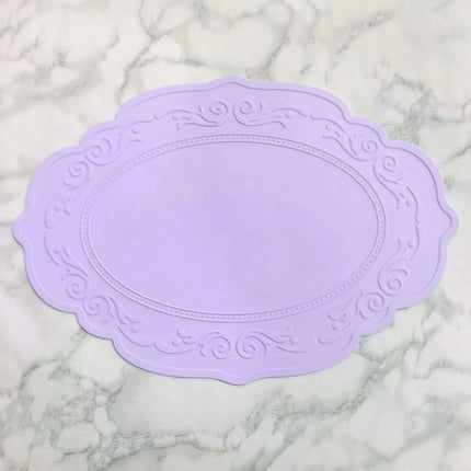 Elegant Retro Silicone Dining Mat for Stylish Table Settings