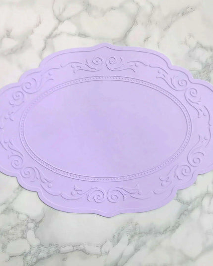 Elegant Retro Silicone Dining Mat for Stylish Table Settings
